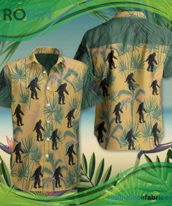 Bigfoot Coconut Vintage Yellow Hawaiian Shirt