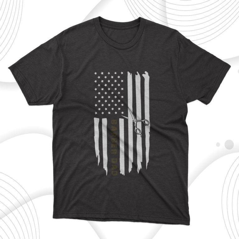 Barber Dad T-Shirt, Fathers Day Gift Tee Shirt