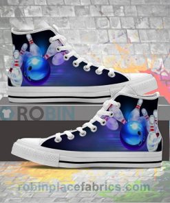 Bowling Designed High Top Canvas High Top Sneaker-Clearance