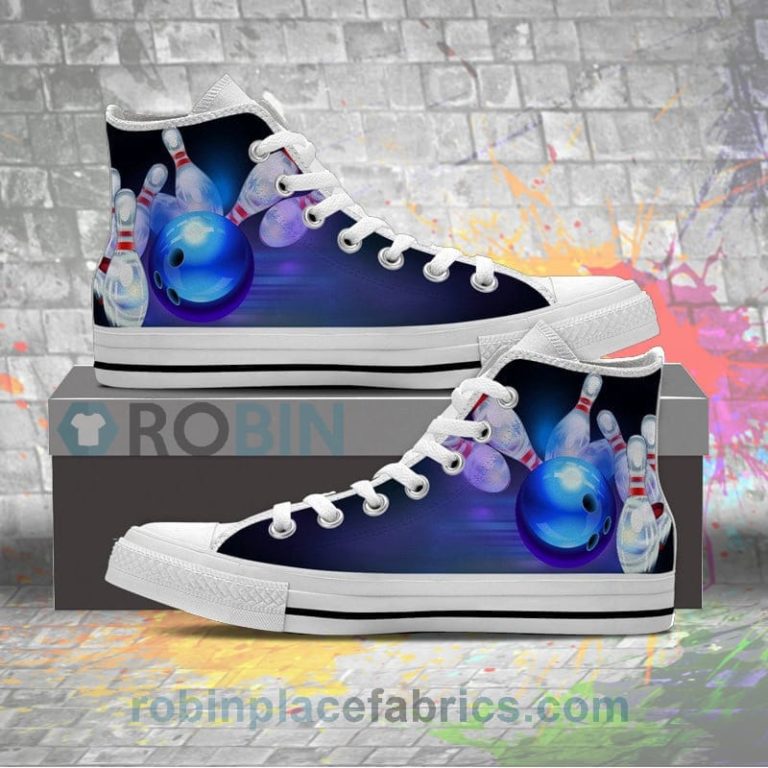 Bowling Designed High Top Canvas High Top Sneaker-Clearance