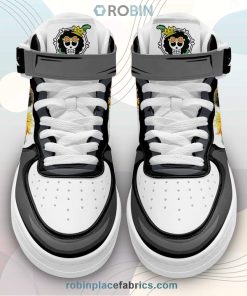 Brook Sneakers Air Mid Custom Anime One Piece Shoes Brook Sneakers Air Mid Custom Anime One Piece Shoes
