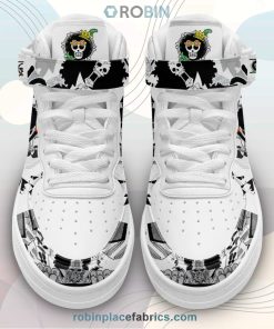 Brook Sneakers Air Mid Custom One Piece Anime Shoes Brook Sneakers Air Mid Custom One Piece Anime Shoes