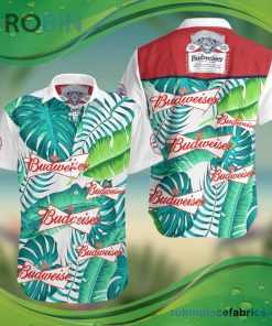 Budweiser Beer Summer Hawaiian Beach Shirt