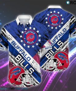 Buffalo Bills NFL Hawaiian Shirt Graphic American Flag