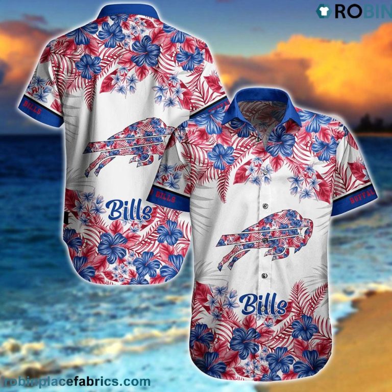 Buffalo Bills NFL Hawaiian Shirt Graphic Flower Tropical Patterns Summer