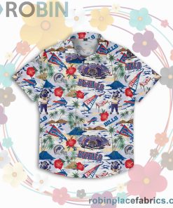 Buffalo Bills Nfl Short Sleeve Button Up Shirt