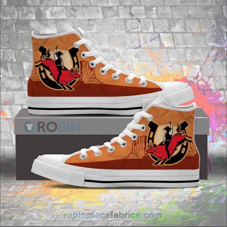 Bull Rider Canvas High Top Shoes
