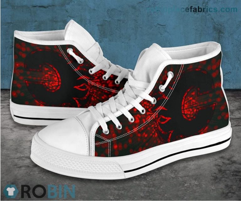 Calgary Flames Jackets Canvas Shoes High Top
