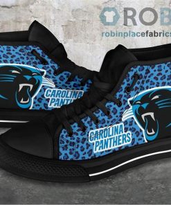Carolina Panthers Canvas High Top Shoes