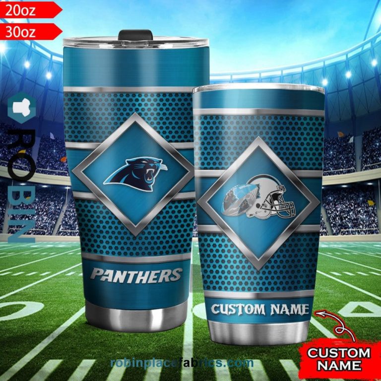 Carolina Panthers NFL Custom Name Tumblers Cup