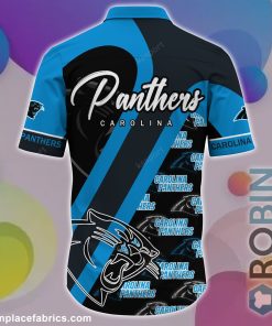 Carolina Panthers NFL Short Sleeve Button Down Shirt