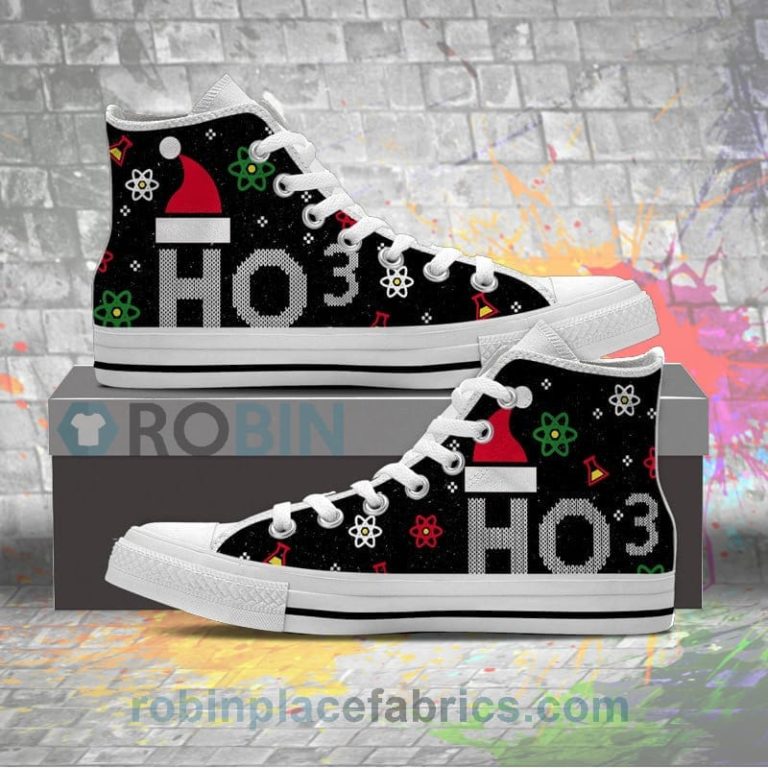 Chemistry Ugly Christmas Canvas High Top Sneaker