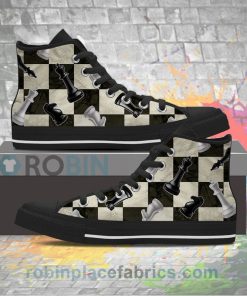 Chess Lovers Canvas High Top Shoes