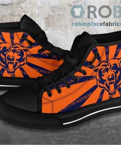Chicago Bears Canvas Shoes High Top