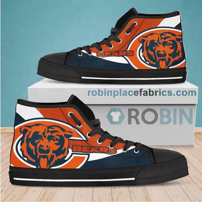 Chicago Bears Canvas Sneaker Top Shoes - RobinPlaceFabrics