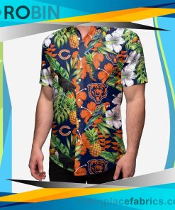 Chicago Bears Floral Button Up Shirt