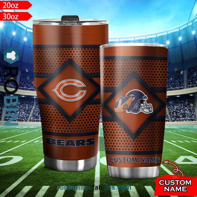 Chicago Bears NFL Custom Name Tumblers Cup