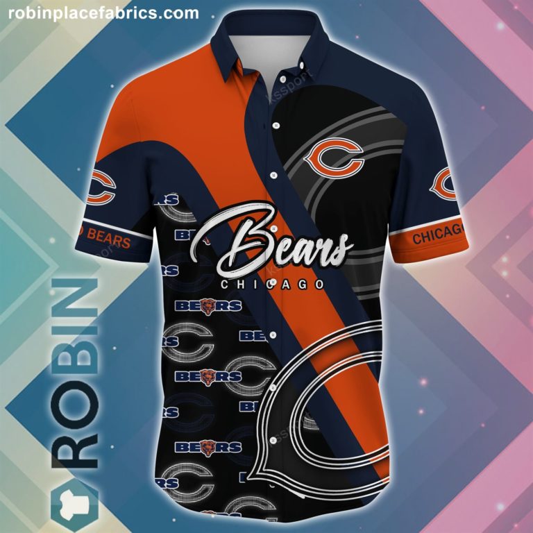 Chicago Bears NFL Short Sleeve Button Down Shirt
