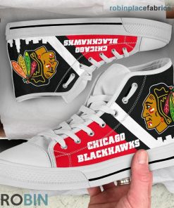 Chicago Black Hawks Canvas Sneaker High Top
