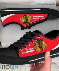 Chicago Black Hawks Canvas Sneaker Low Top Chicago Black Hawks Canvas Sneaker Low Top