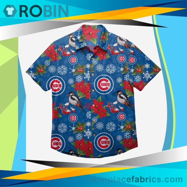 Chicago Cubs Mistletoe Button Up Shirt