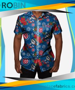 Chicago Cubs Mistletoe Button Up Shirt
