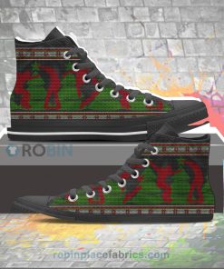 Christmas Skateboard Canvas High Top Sneaker