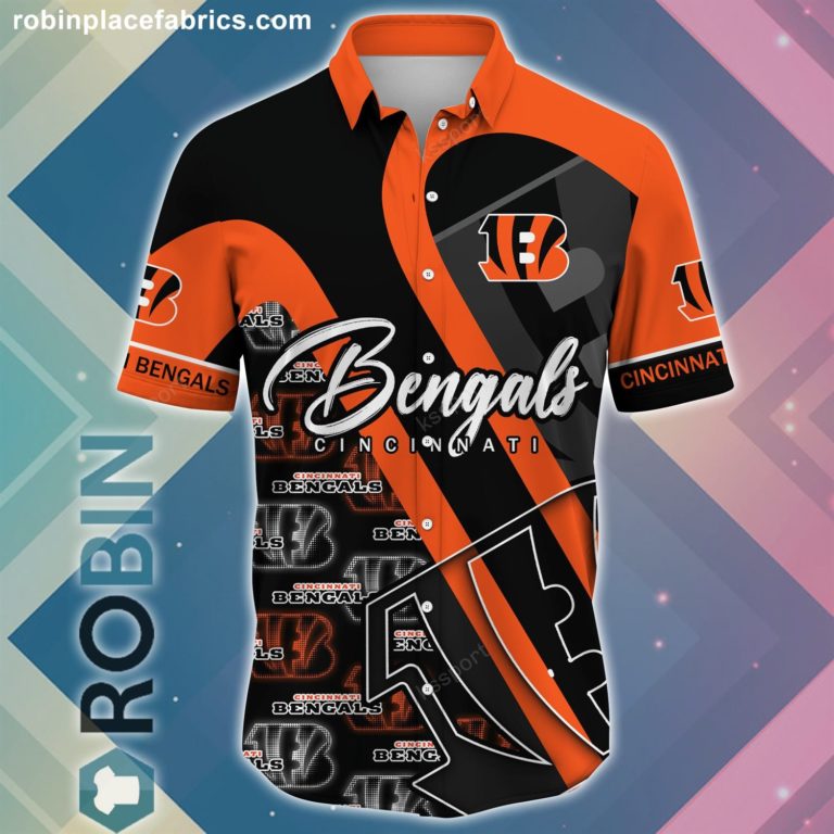 Cincinnati Bengals NFL Short Sleeve Button Down Shirt