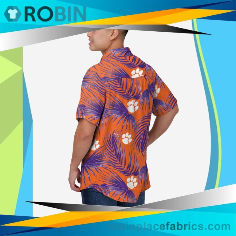 Clemson Tigers Hawaiian Button Up Shirt