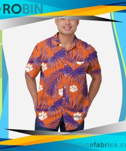 Clemson Tigers Hawaiian Button Up Shirt