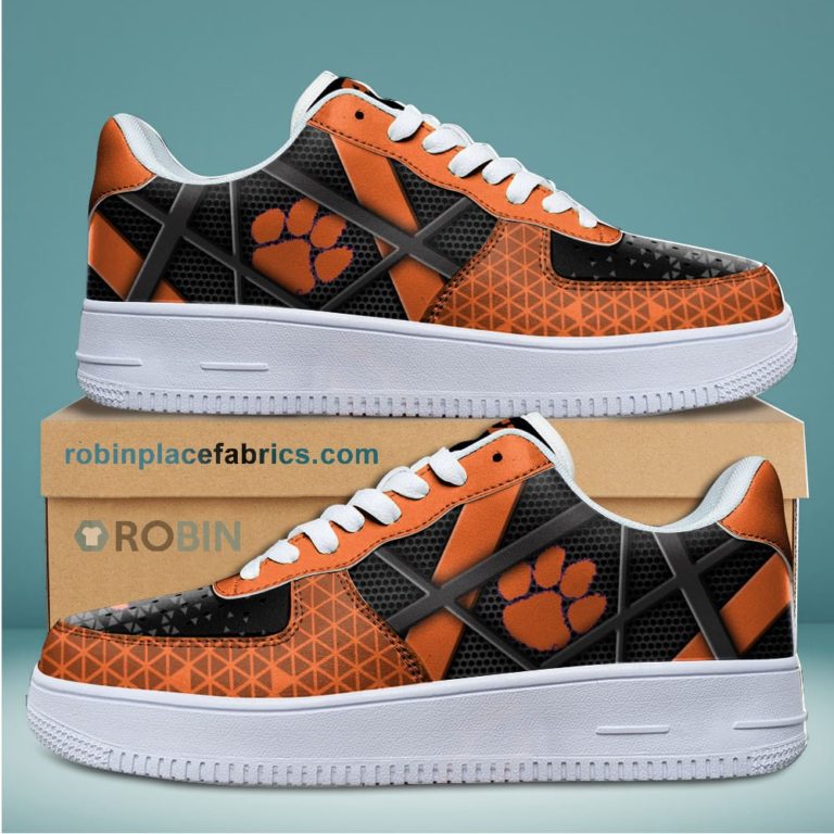 Clemson Tigers NCAA Football Team Air Force 1 NAF Shoes