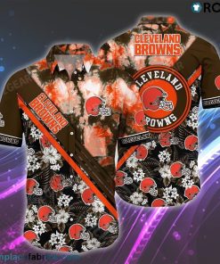 Cleveland Browns NFL Hawaiian Shirt Graphic Tropical Patterns