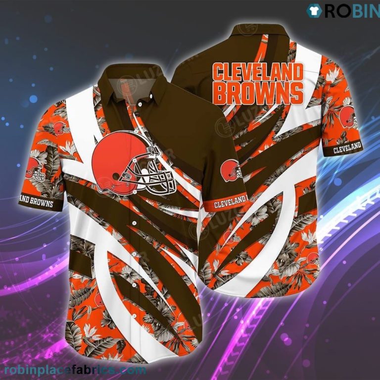 Cleveland Browns NFL Hawaiian Shirt Tropical Patterns