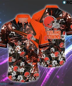 Cleveland Browns NFL Hawaiian Shirt Tropical Patterns