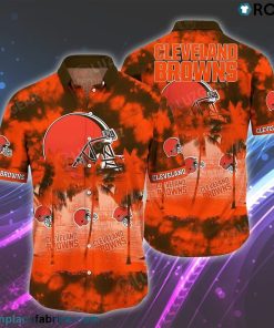 Cleveland Browns NFL Hawaiian Shirt Tropical Patterns Graphic
