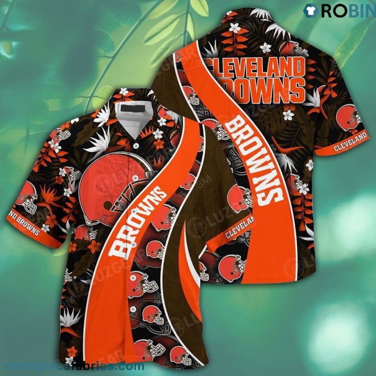 Cleveland Browns NFL Hawaiian Shirt With Tropical Patterns