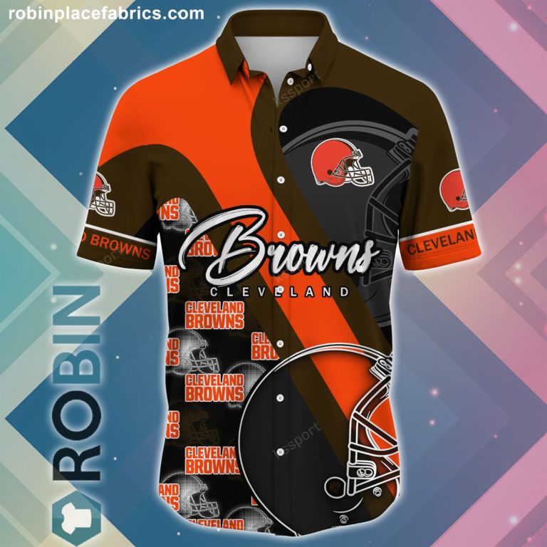 Cleveland Browns NFL Short Sleeve Button Down Shirt