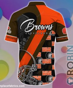 Cleveland Browns NFL Short Sleeve Button Down Shirt