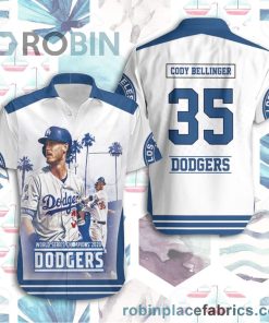 Cody Bellinger 35 La Dodgers Summer Beach Hawaiian Shirt