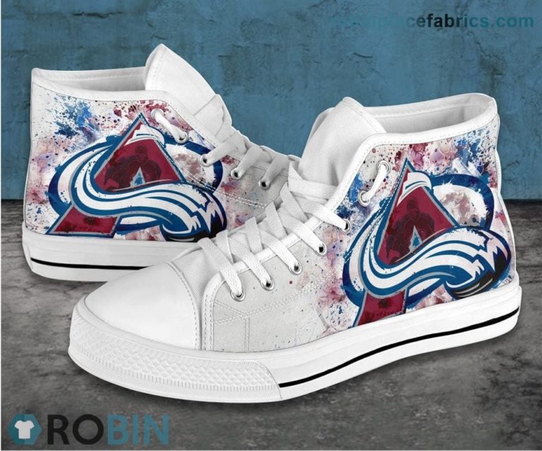 Colorado Avalanche Canvas Sneaker High Top