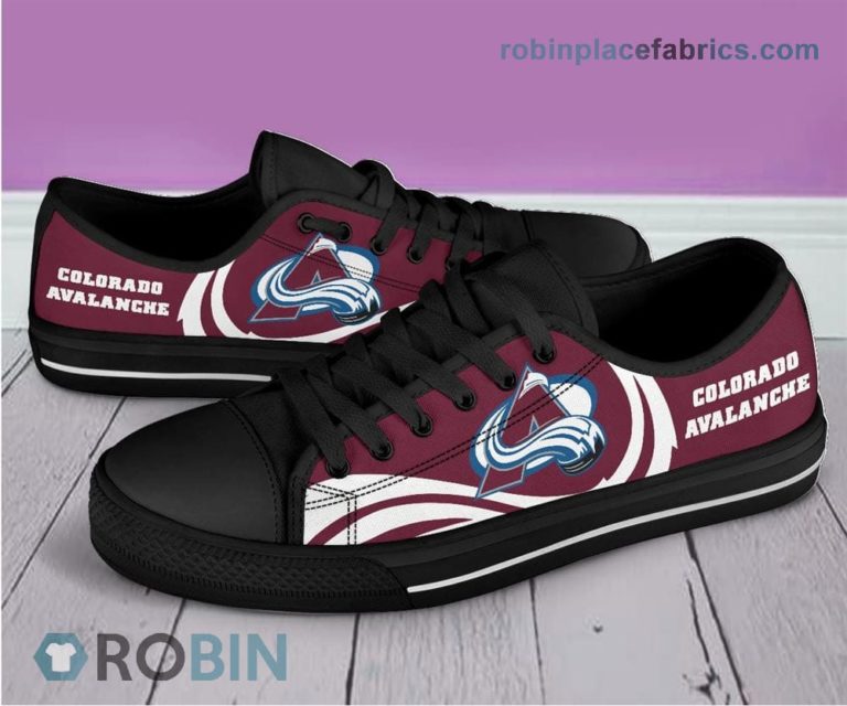 Colorado Avalanche Canvas Sneaker Low Top