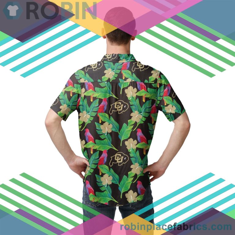 Colorado Buffaloes NCAA Floral Button Up Shirt