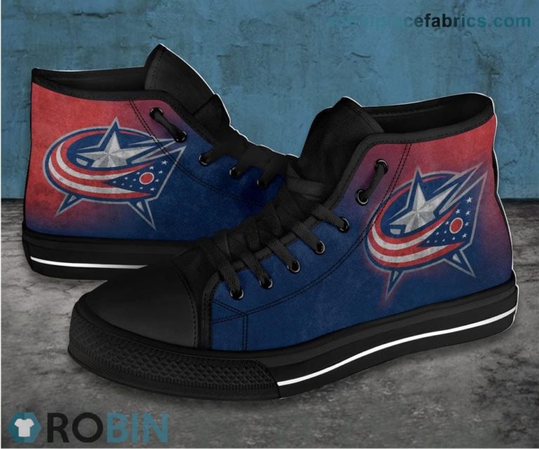 Columbus Blue Jackets Canvas High Top Sneaker