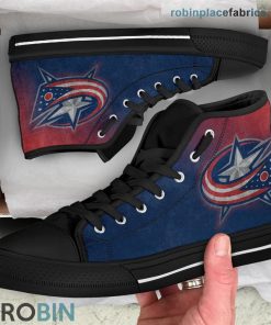 Columbus Blue Jackets Canvas High Top Sneaker