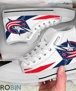 Columbus Blue Jackets Canvas Shoes High Top