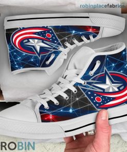 Columbus Blue Jackets Canvas Sneaker High Top