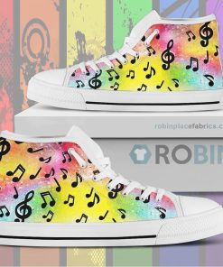 Cosmic Music Canvas High Top Sneaker