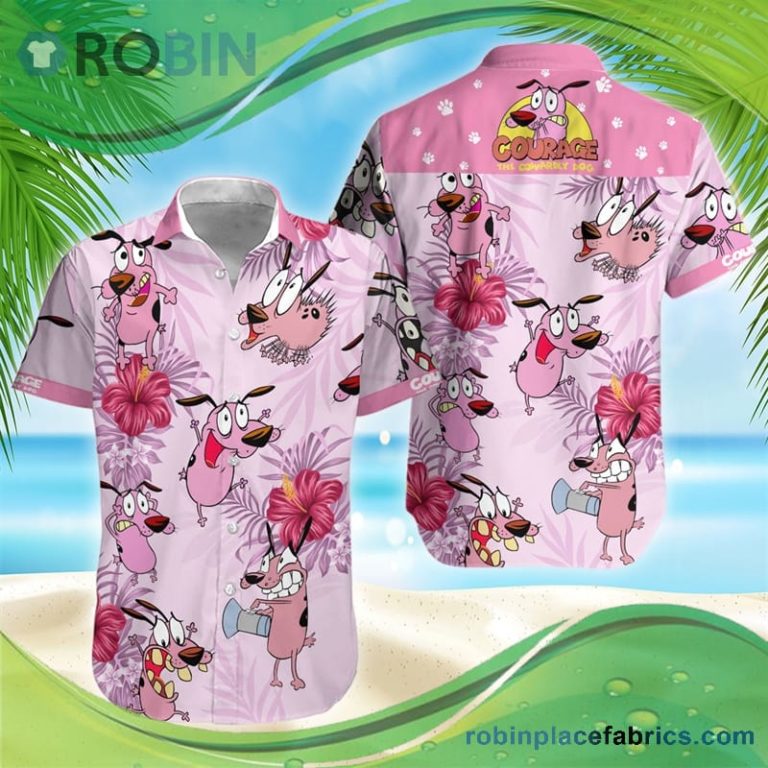 Courage Dog Summer Hawaiian Shirt