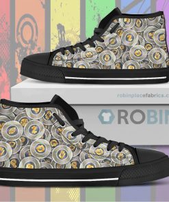 Cryptocurrency Canvas High Top Sneaker