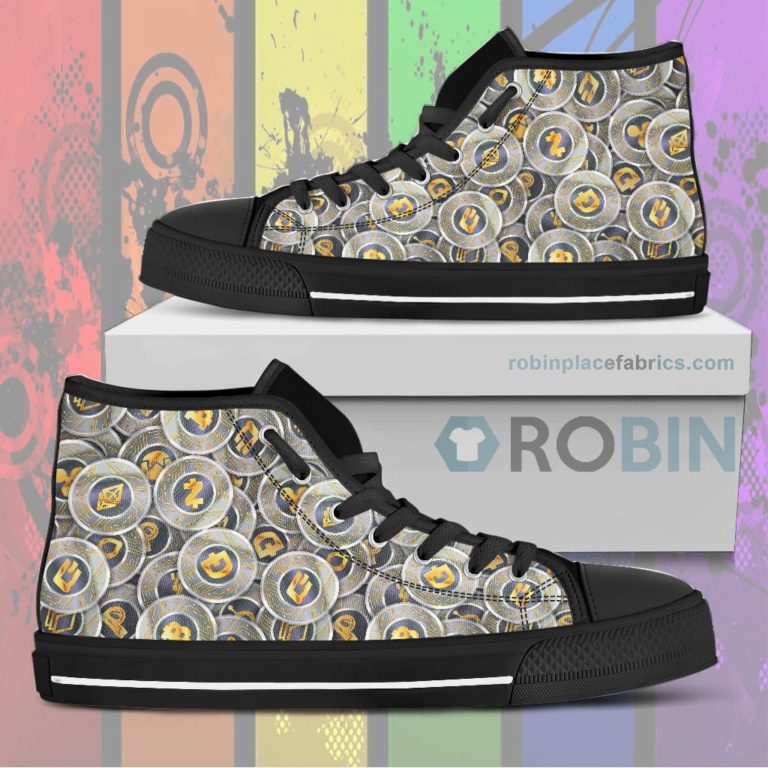 Cryptocurrency Canvas High Top Sneaker